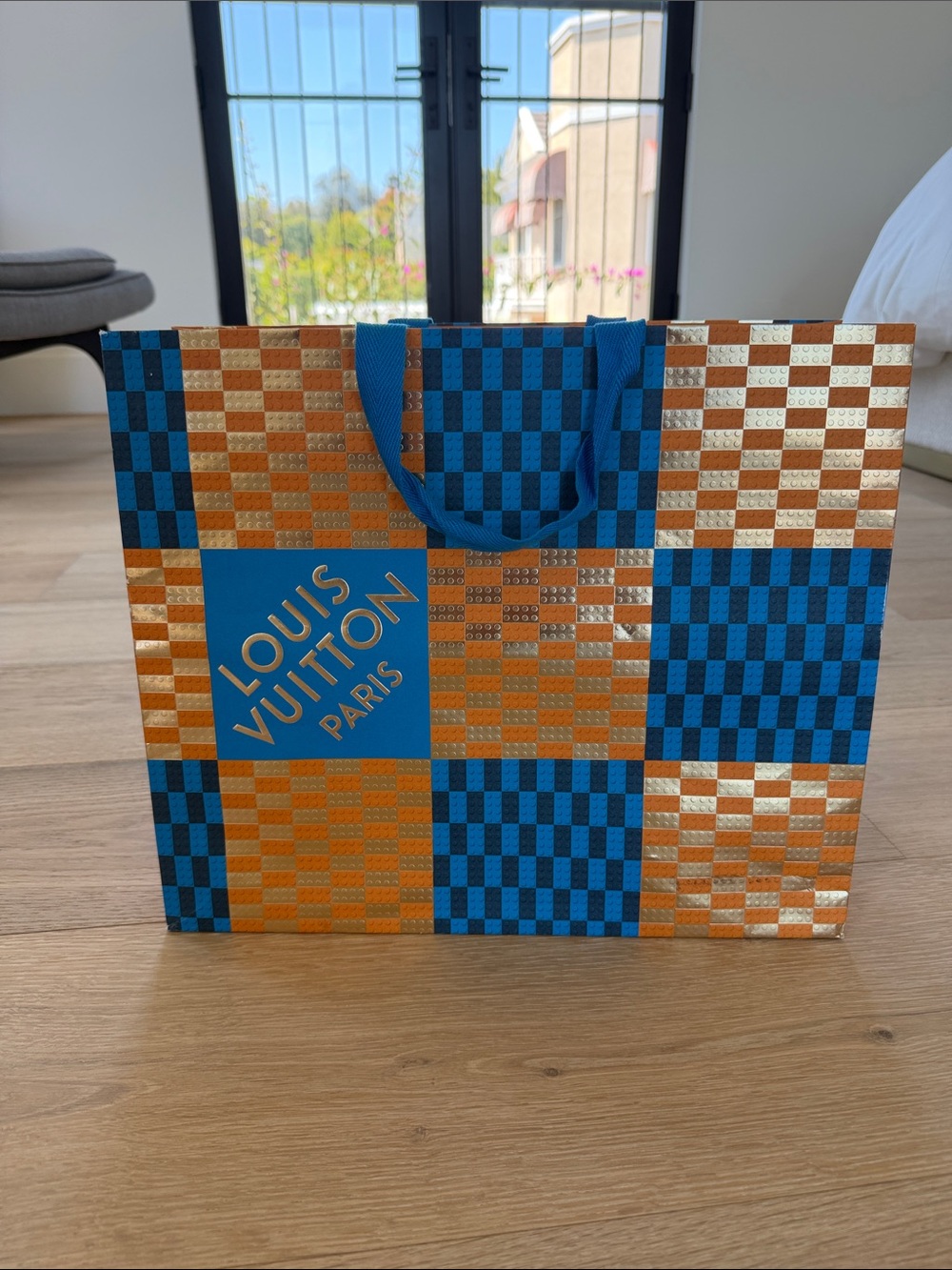 Louis Vuitton Multicolor Shopping Bags - Blue, Orange, White - Picture 3 of 5
